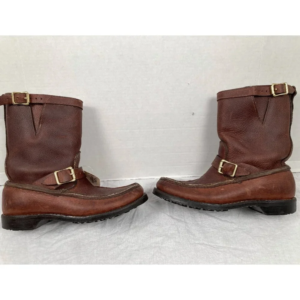 $740 Gokey Shearling The Classic Boots! Size 9 D Mahogany Reddish Brown USA Made